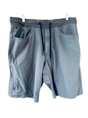 Wrangler Mens SZ 34 Gray Drawstring Athletic All Terrain Gear Shorts